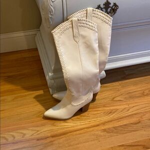 Billini White Heeled Boots
